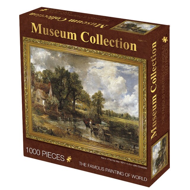 Legpuzzels 1000 Stuks Legpuzzels Star Night Museum Collectie Olieverf Puzzel Adult Puzzels 1000 Stuks: The Hay Wain