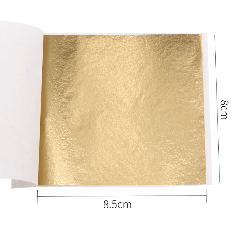 100pcs/10clolors Art Crafts Imitation Gold Sliver Copper Foil - Gilding Metal Leaf Leaves Sheets DIY Crafts Decor Paper: DEEP BLUE