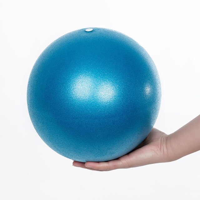 Pilates Ball Thick PVC Portable Anti-slip Light weight Gym Fitness Set: Blue