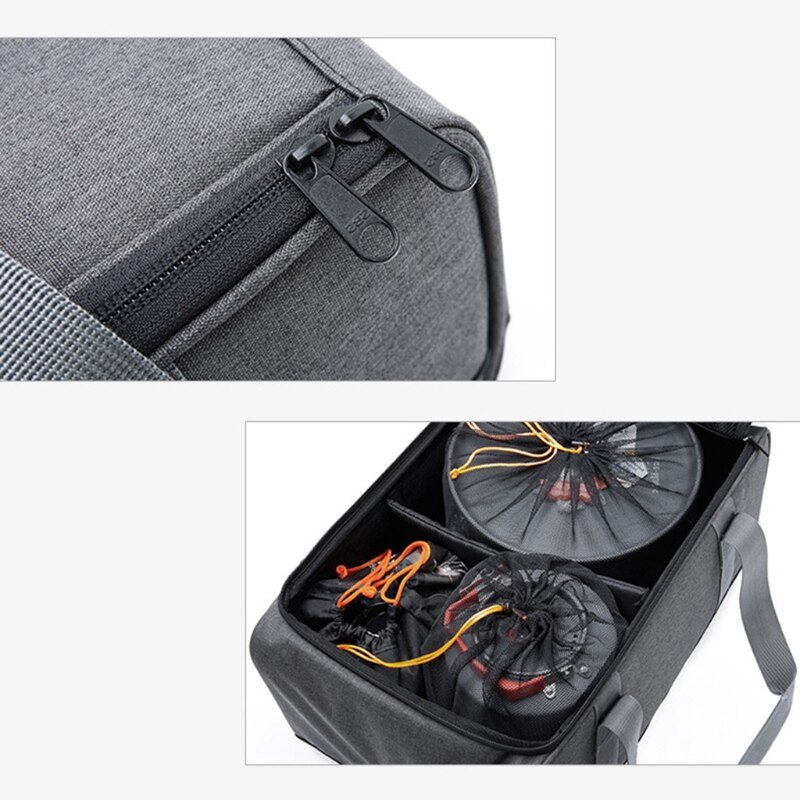 Draagbare Thermisch Geïsoleerde Lunchbox Tas - Bento Pouch Diner Container - Voedsel Opslag Tas