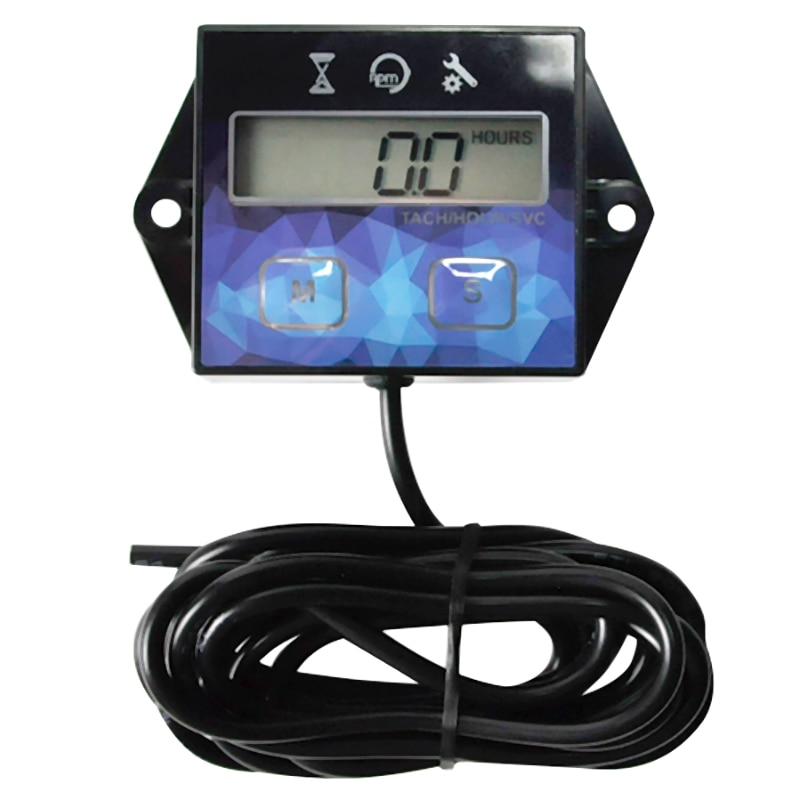 Self Powered Engine Digital Maintenance Tachometer Hour Meter For Lawn Mower Generator Dirtbike Motorcycle Outboard Marine Param: Default Title