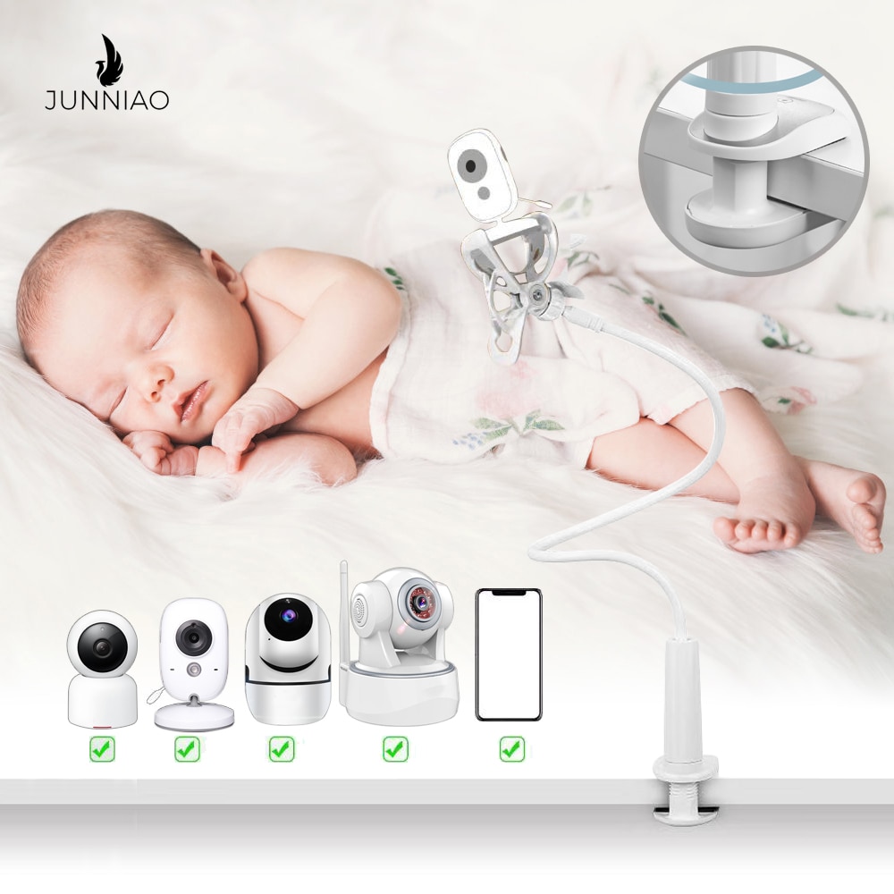 Junniao multifunktionel justerbar 90cm babyalarm holder fast strækbeslag universal kameraholder telefonholder