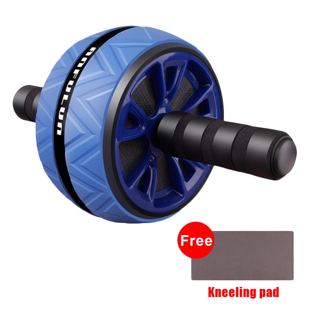 Roue abdominale à Double roue, équipement de Fitness à domicile, rouleau Ab,: Bleu