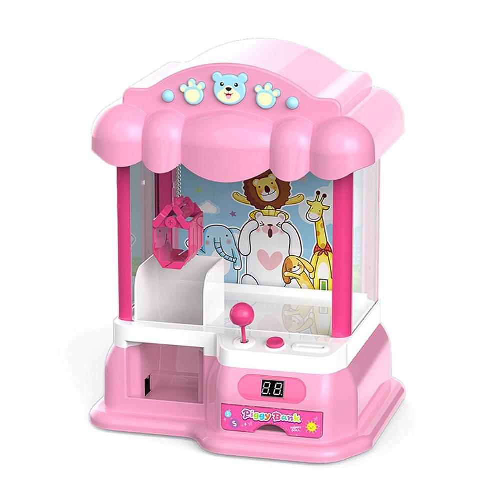 Juego de Arcade garra, dispensador de dulces, máquina de muñecas con Clip para niños, de cumpleaños y Navidad para niños