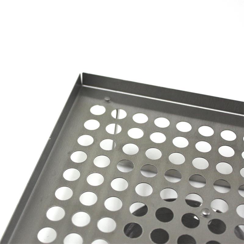Rustfrit stål øl dåse kylling indehaver roaster grill rack grill grill kurv kalkun stegerist til grill ryger 8.78 tommer