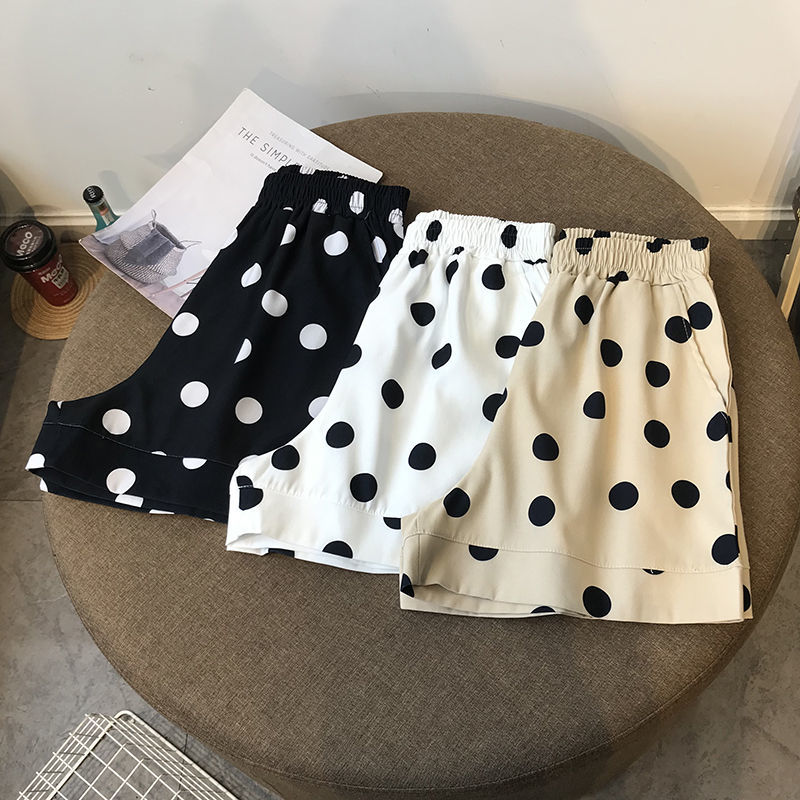 Short taille haute pour fille, jupe décontractée, vêtement de plage, pour bébé, enfants, imprimé de points, printemps été 2022, E70