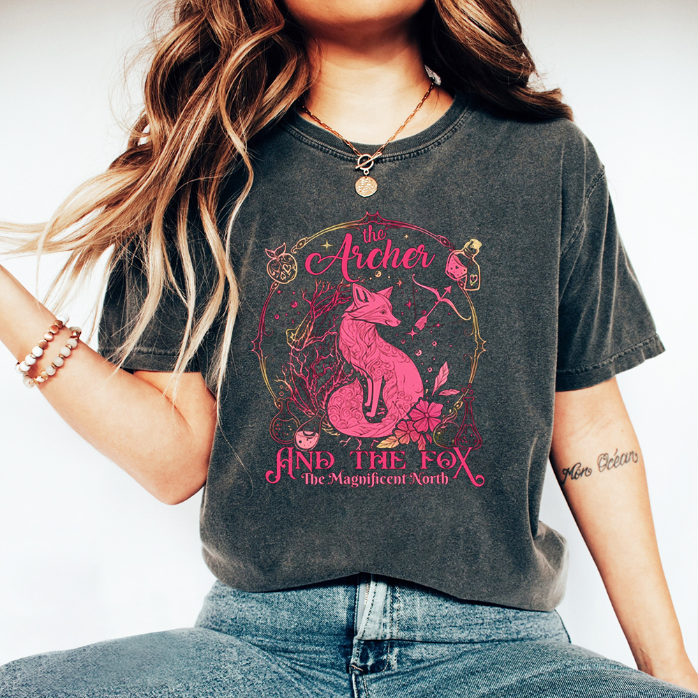 De Archer en de Fox Comfort TShirt Leuke Fantasy Boeken Jumper Shirts Cadeau voor lezers Hookish Bookworm Tee Y2K Top Streetwear