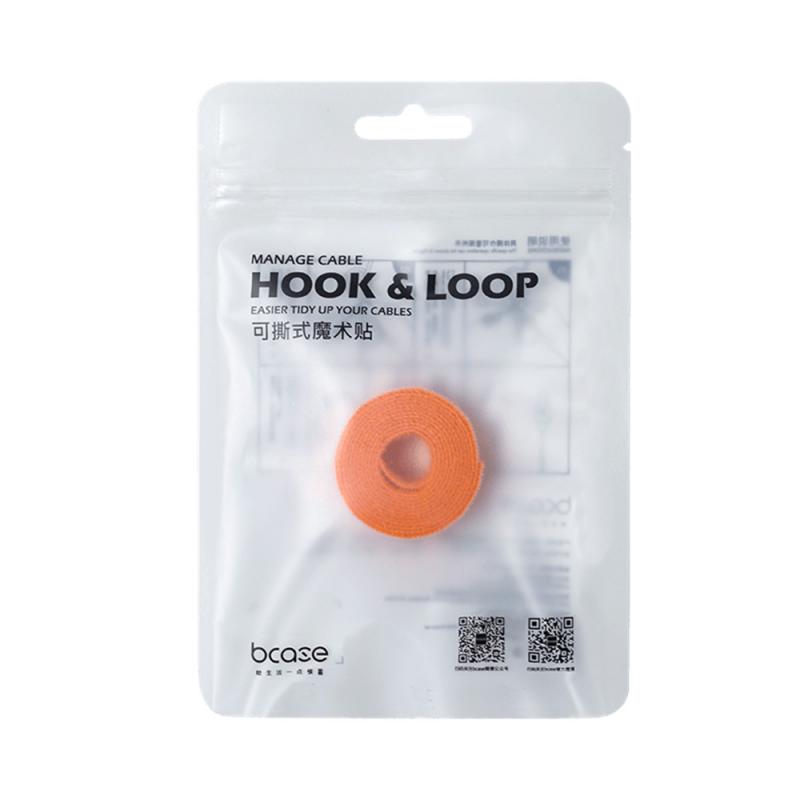 Detachable Velcro Cable Electrical Line Tie Fixer Fastener Mount Desk Wall Wire Organizer Self-Adhesive Cord Holder Organizing: Orange 1M