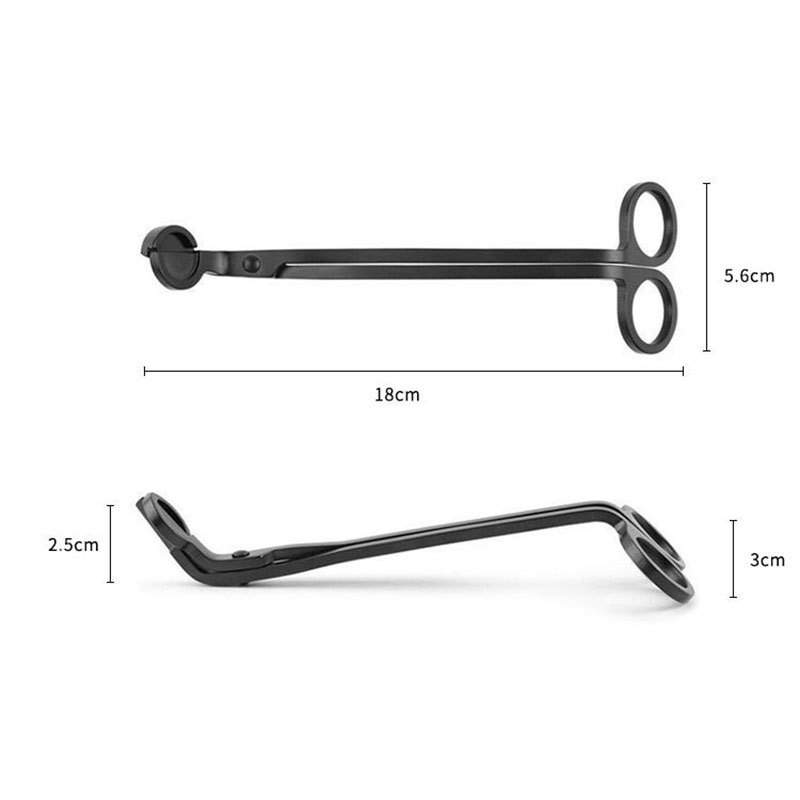 Veketrimmer i rustfritt stål, stearinlyssaks, håndlaget lyslaging, vekekutter, klipper for stearinlysslukkeverktøy