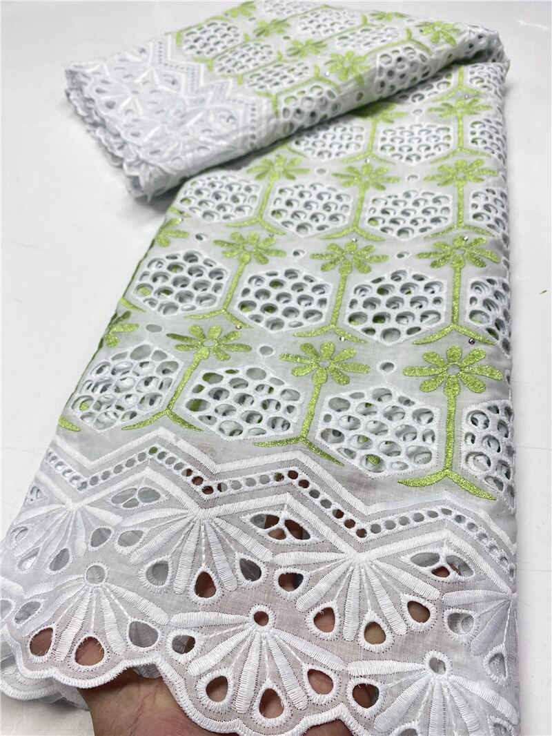 Swiss Voile Lace In Switzerland African Lace Fabric For Wedding Swiss Lace Fabric For Women 100% Cotton Lace Fabric YA3650B-7