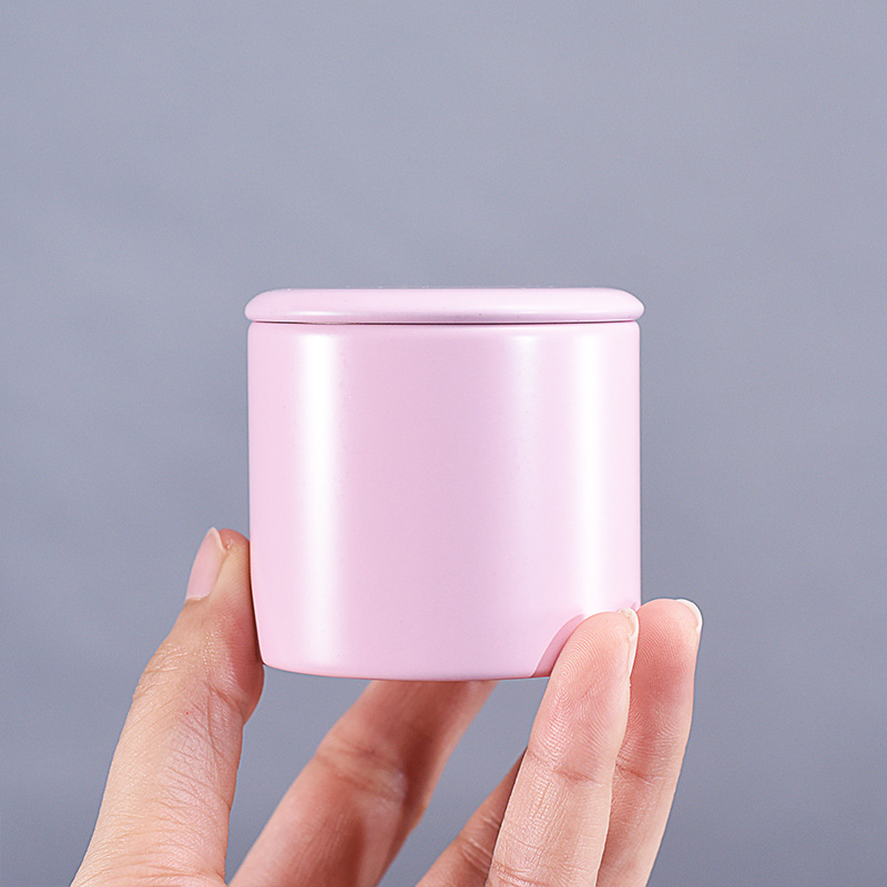 Small Metal Sealed Tea Box Caddy Round Tinplate Portable Travel Universal Tea Container Tea Coffee Spices Sugar Storage Jars: Style 9