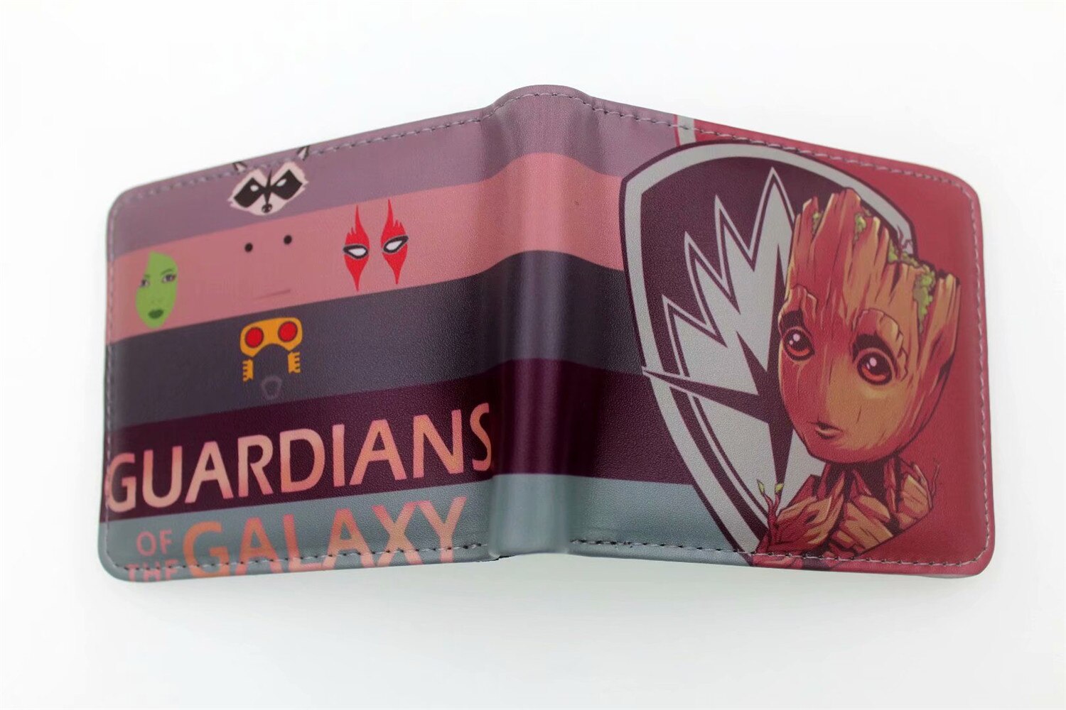 Gardiens de la galaxie hommes femmes PU portefeuille porte-monnaie unisexe portefeuilles ID/porte-carte de crédit