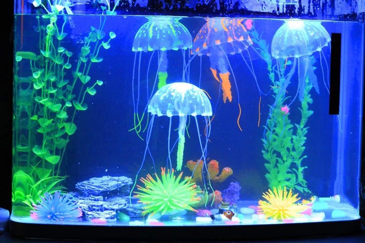 Simulation jellyfish, materials, no smell, fish tank landscaping decorations