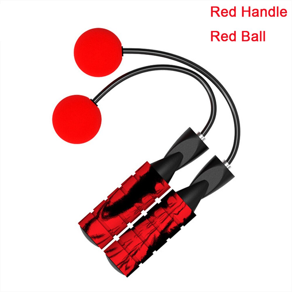 Unisex speed rope verzwaard touwloos springtouw voor double unders oefening bokstraining fitness draadloos springtouw indoor gym: 4