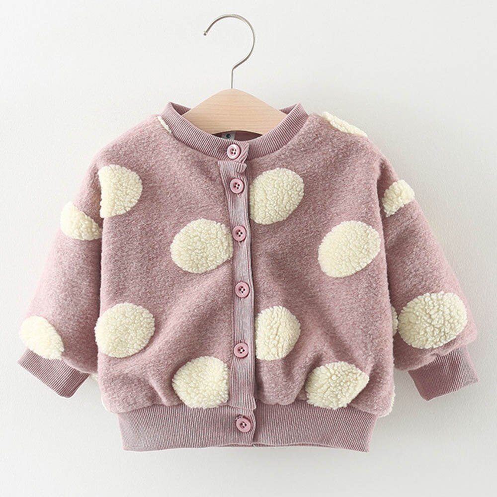 Baby Jassen En Jassen Herfst Winter Thicken Warm Faur Fur Baby Meisje Jassen Meisjes Kleding Verjaardag Baby Bovenkleding: Roze / 9m