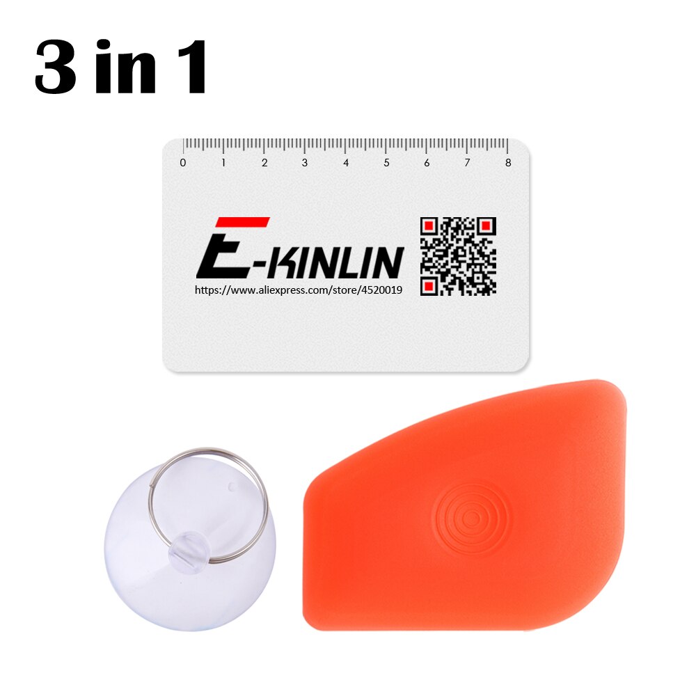 Pala de plástico 3 en 1 para Spudger, pala de palanca, ventosa, tarjeta de desmontaje, pantalla LCD, batería, herramienta abierta para iPhone y HuaWei: Orange