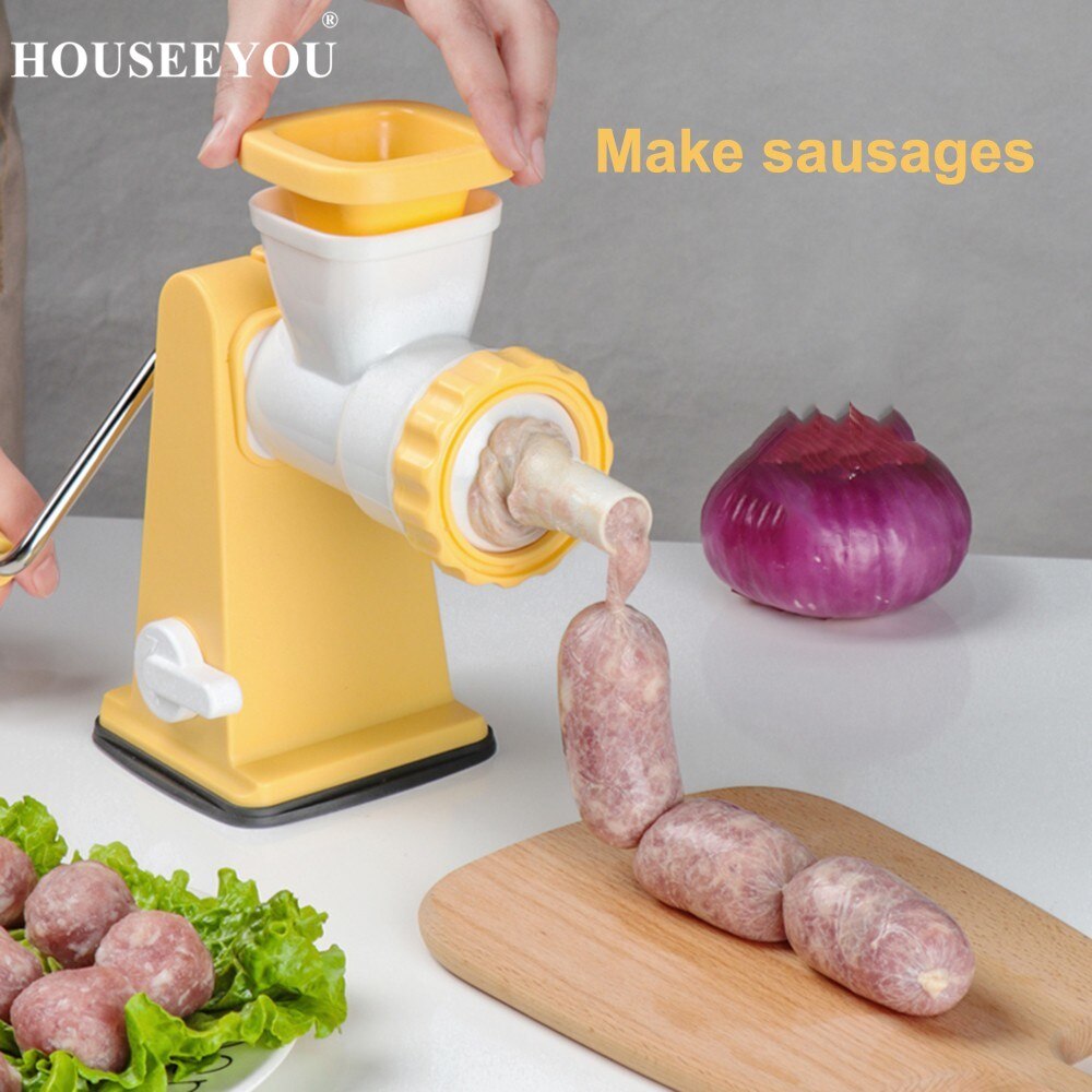 Multi Functional Home Manual Meat Grinder for Mincing Meat Vegetable Spice Hand-cranked Meat Mincer Sausage