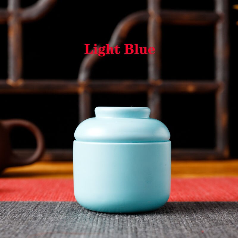 Algemene Kleine Blikjes Mini Thee Snack Verpakking Blikjes Mini Metalen Carry-On Blik Dozen: LIGHT BLUE