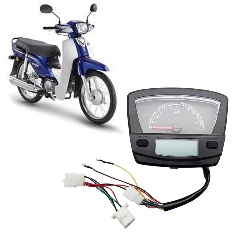 Digitale Meter Ex5 Voor Honda Ex5 Droom Meter Cop Uma Lcd Speed Display Droom Snelheidsmeter Kilometerteller