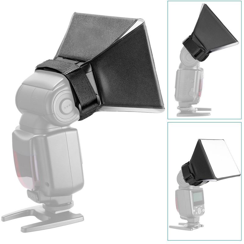 Difusor de Flash Softbox Interior Exterior fotografía Kit Cámara foto suave caja de luz Universal externa