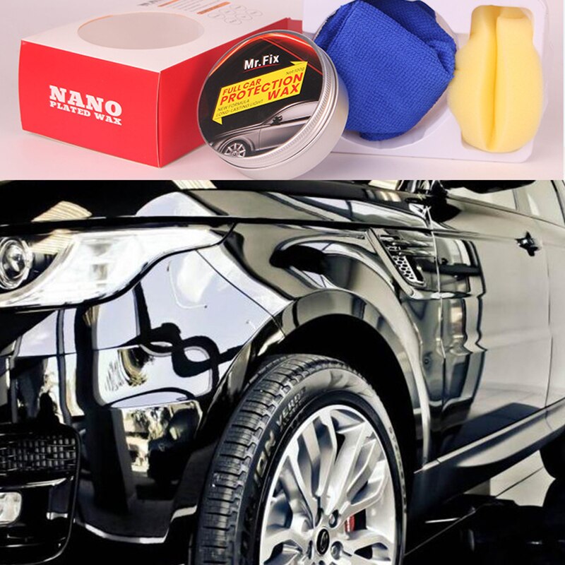 Cire de Carnauba solide 3 en 1, 120ml, pour l&#39;entretien de la voiture, pour la protection et le glaçage longue durée, douce, TSLM1