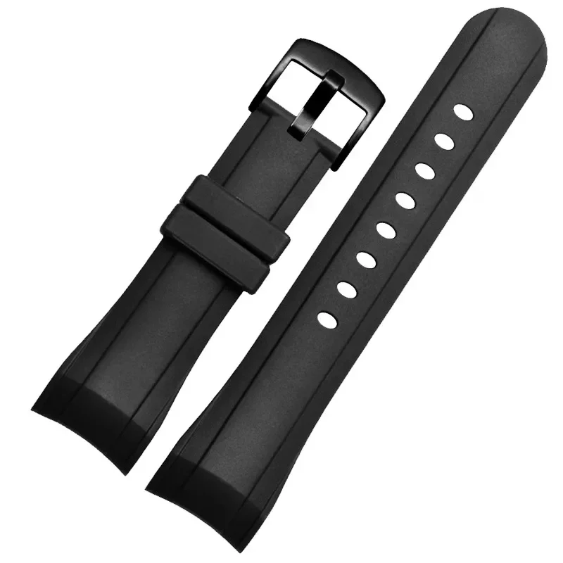 Silikon gummirem til rev tiger rt klokkerem greenham graham Racing kronograf klokkerem kjede tilbehør 24mm
