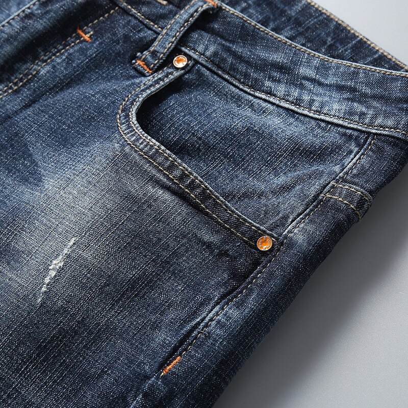 Zomer Elastische Denim Shorts Kleding Mannen Stretch Korte Jeans Casual 98% Katoen