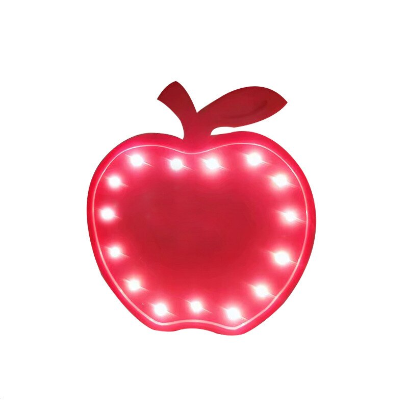 LED apple shape lamp ins decorative lamp small night light
