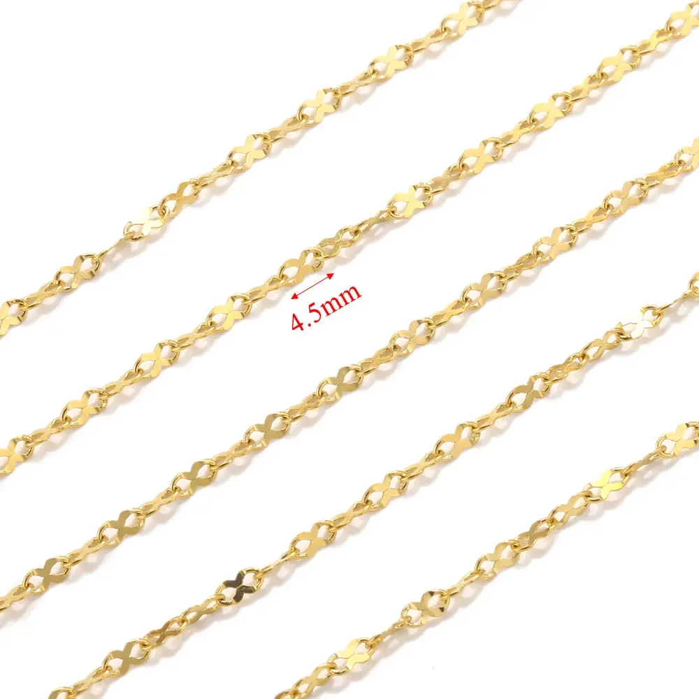 2 Meter Infinity Teken Ketting Rvs Kabel Rolo Link Body Gold Ketting Riem Voor Sieraden Maken Diy Ketting Armband Veel
