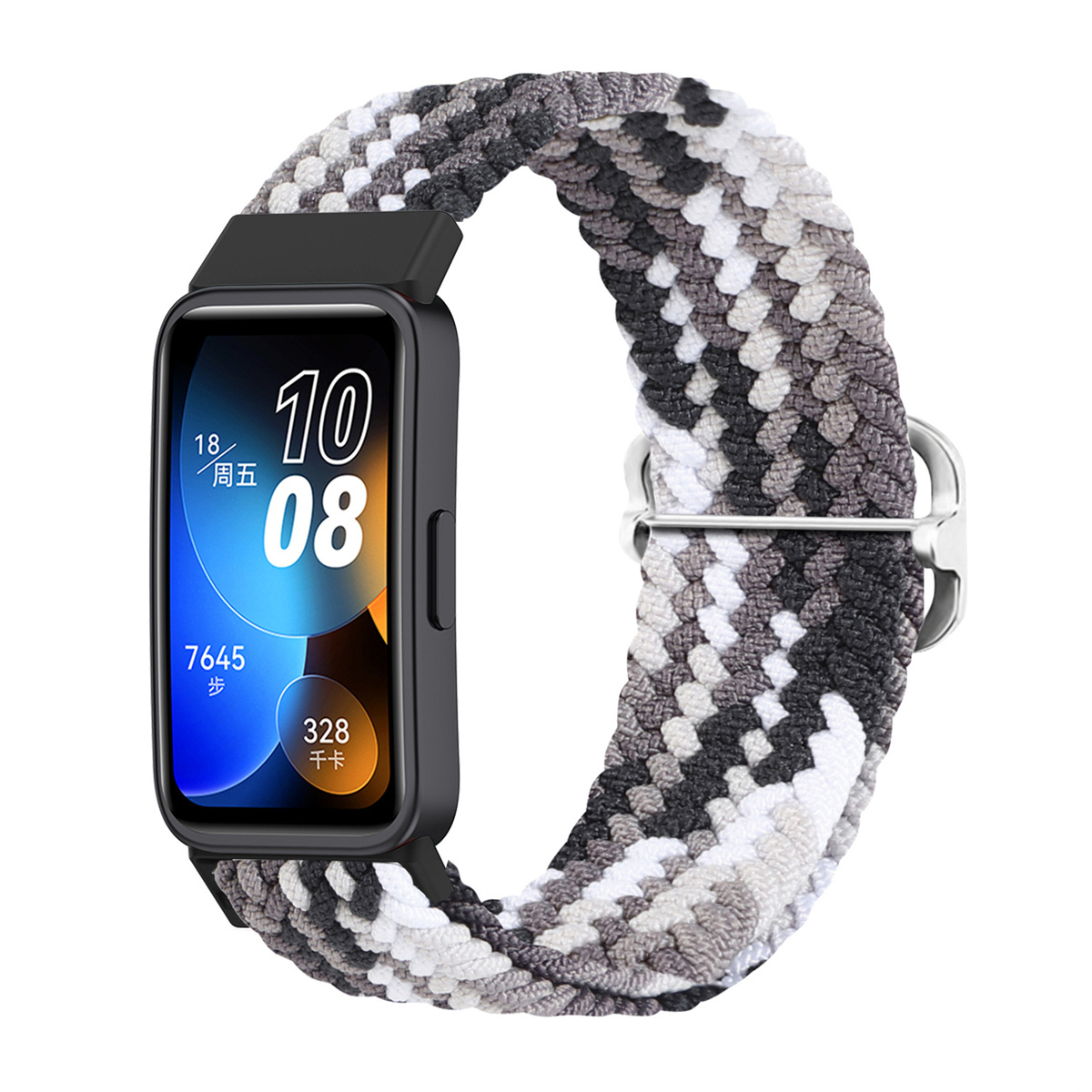 Gevlochten Solo Loop Voor Huawei Band 9 8 7 Band Verstelbare Smartwatch Accessoires Elastische Nylon Armband Correa Huawei Band8 Band