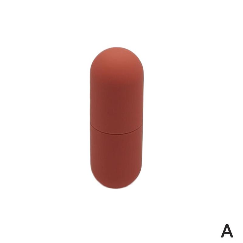 Mini portabel kapsel tube, klar lipgloss tube, rød lip gloss tube, hjerteformet flaske påfyllbart verktøy: En