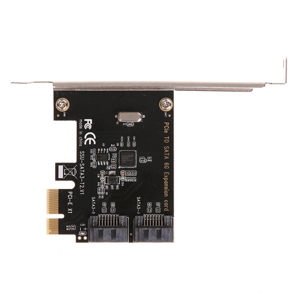 Podwójny SATA3.0 interfejsy PCI-E do SATA 3.0 wewnętrzny 6 gb/s porty rozszerzenie dysku Adapter do kontrolera karty do obliczeń PC