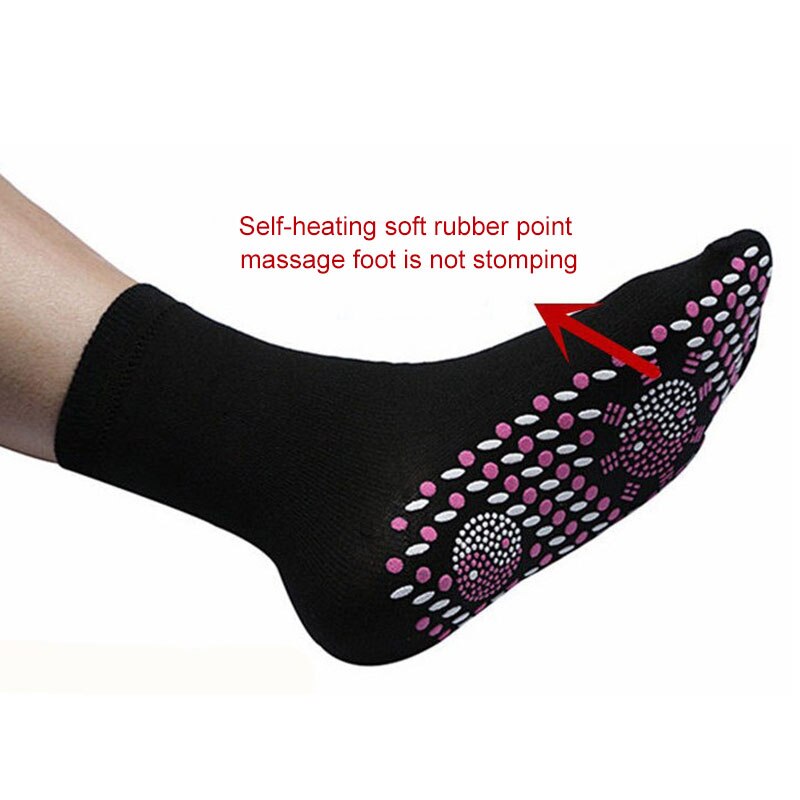 1 Paar Zelf Verwarming Gezondheid Sokken Zorg Ademend Magnetische Comfortabele Massage