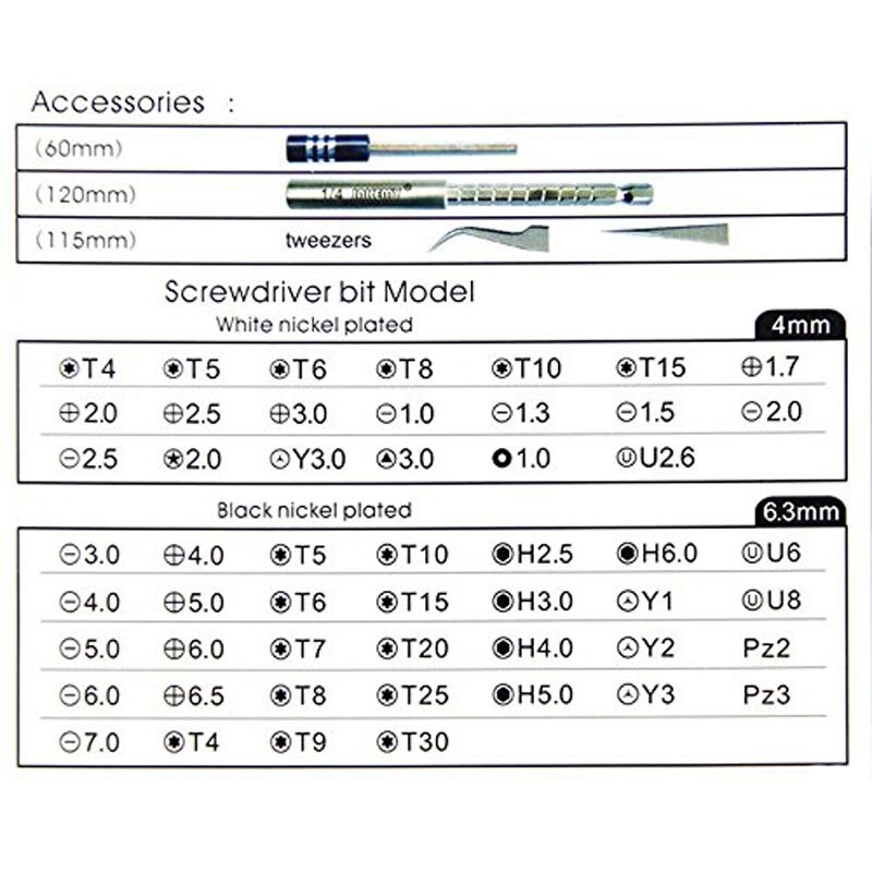 JM-6092A Portable Hardware Tool Set Screwdriver Set 57 in 1