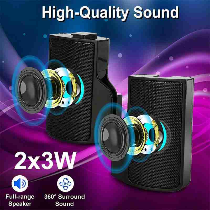 USB Speaker PC Sound Box Music For Computer Laptop Stereo Subwoofer Bass Acoustic Hifi Audio Home Theater Soundbar System Bocina
