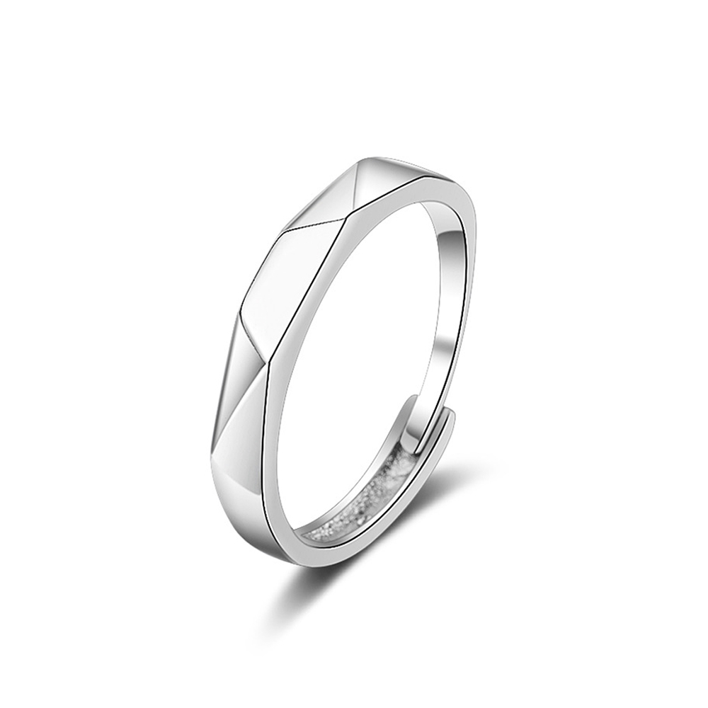 Einstellbare Ring Schmuck Kristall Hochzeit Verlobungs Paare Paar Ringe Ring OL temperament geometrie paar