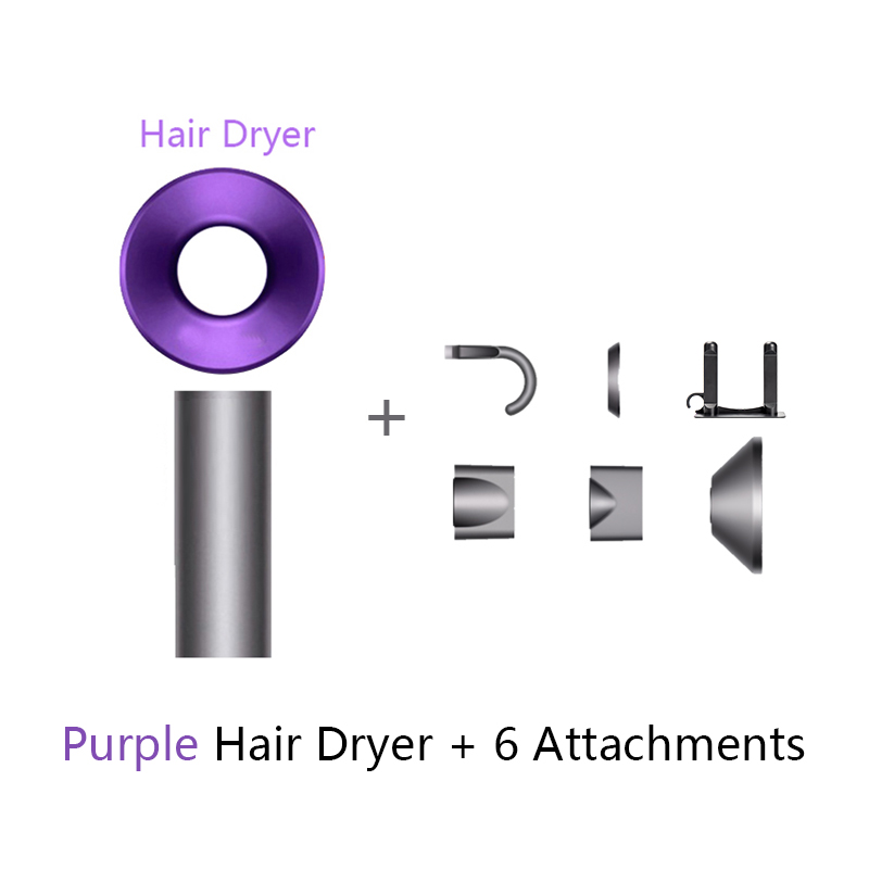 Ion Leafless Hairdryer Air Dry Electric Hair Dryer with Ionization Super Ionic Diffuser Blow Drier: Burgundy
