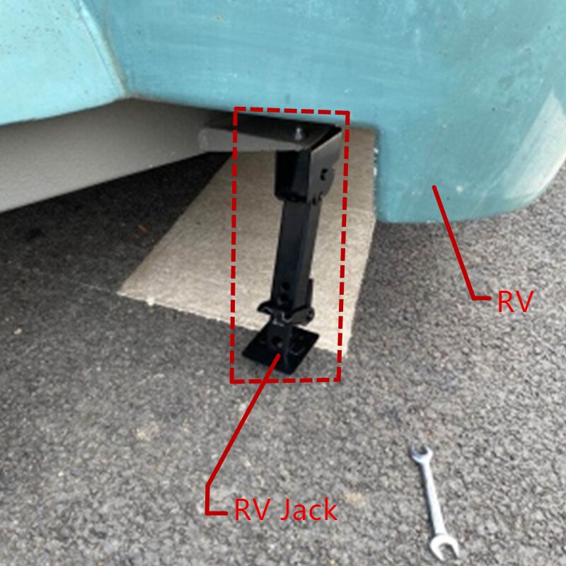 JayCreer 1PCS Adjustable Height RV Lift Leg RV Jack RV Trailer Jack