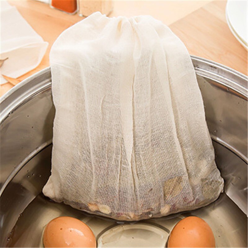 Cotton rope type net bag Chinese medicine separator slag bag boil fish soup separation net bag reuse mesh bag