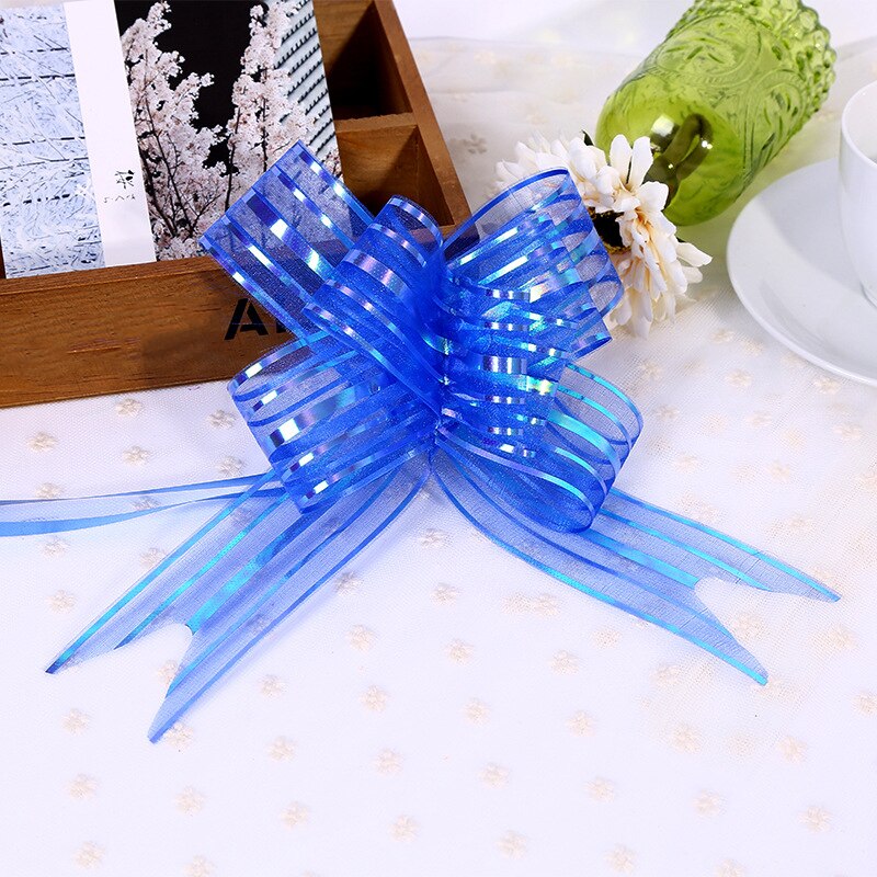 10Pcs Bowribbons Kerstcadeau Bloem Wrappers Voor Bruiloft Auto Verjaardag Evenementen Decoratie Gelukkig Nieuwjaar Cadeaus Decor: 17