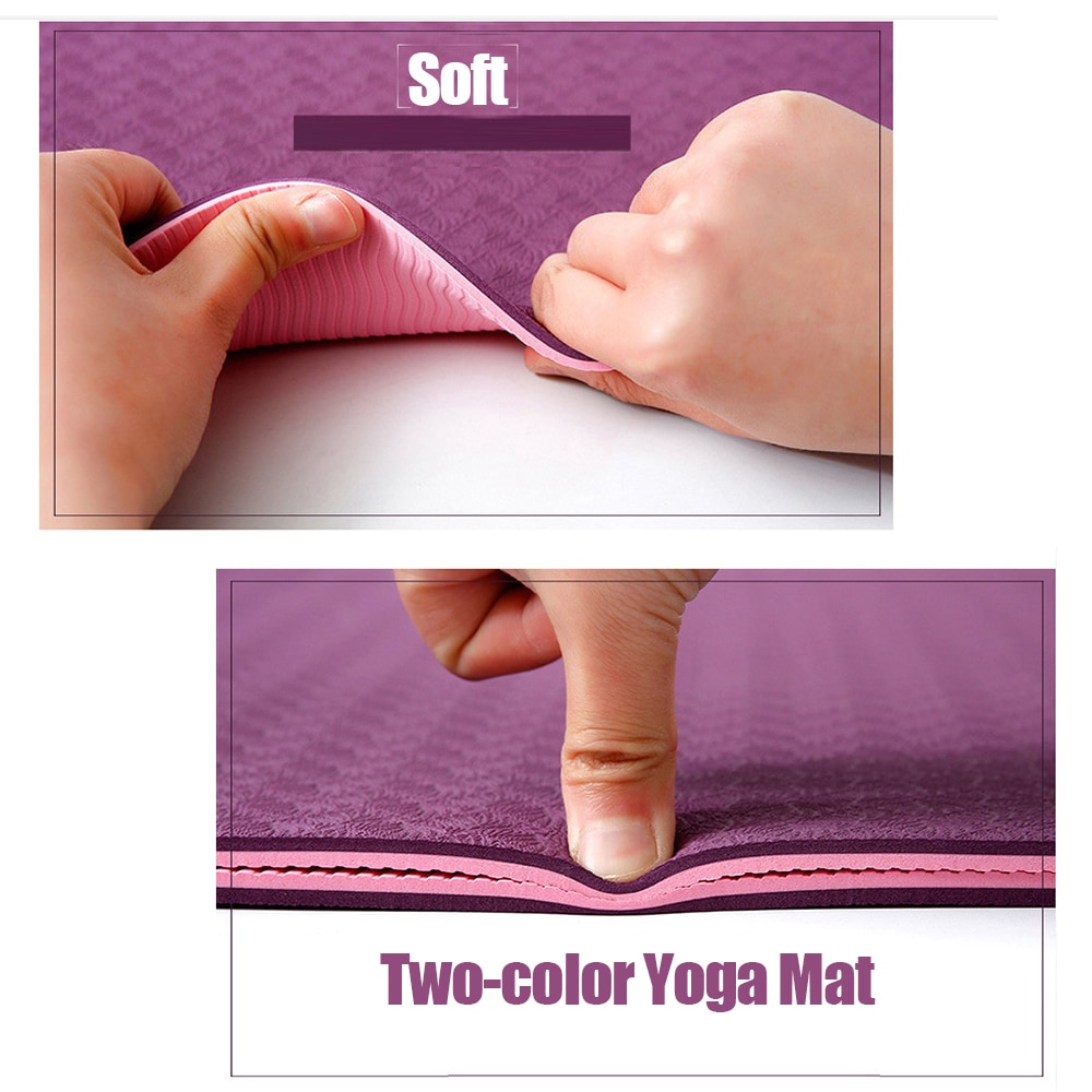 Halkfria yogamattor smaklösa pilates gym träning fitness matta vardagsrum gym matta träningsmattor för nybörjare esterilla yoga  d30