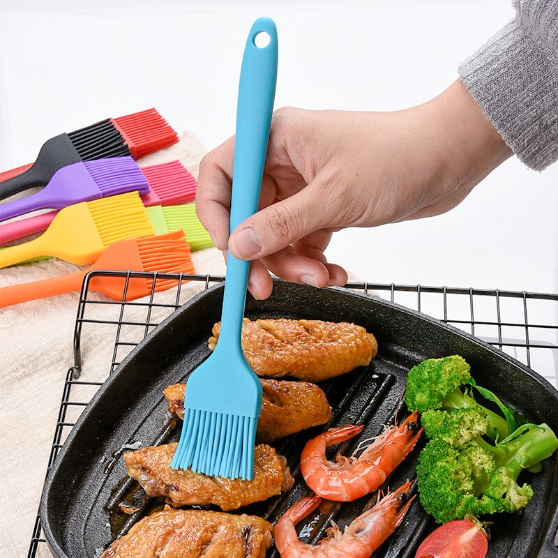 Non-stick Bbq Accessories Basting Brushes Tool Best Silicone Brush Baking Bakeware Bread Cook Brushes Pastry Oil Kitchen Gadgets