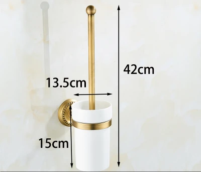 Brass Bathroom Accessories Antique Bath Towel Set Towel Ring Carved Toilet Paper Holder Towel Bar Bathroom Hardware Set: light green