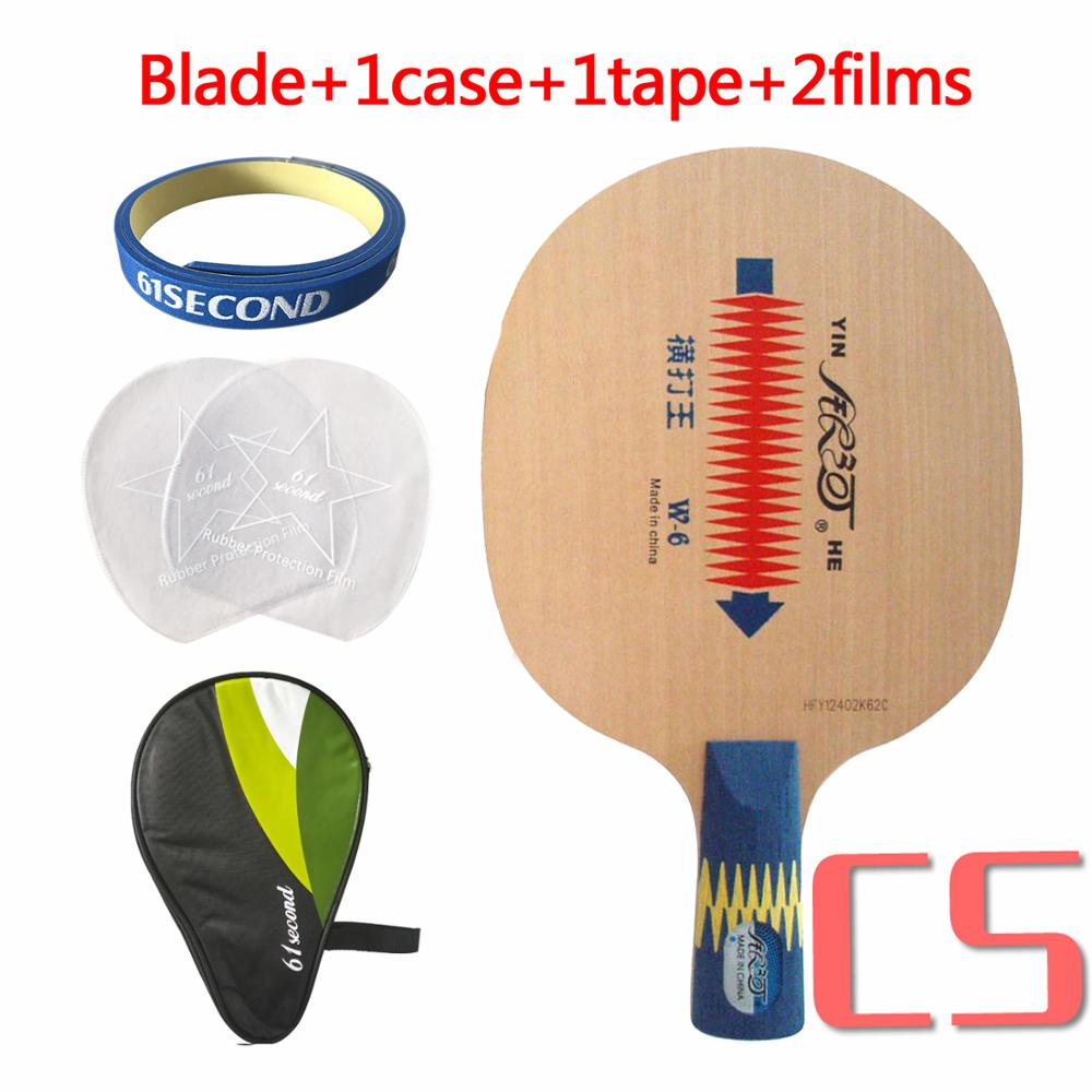 Original Yinhe Milky Way Galaxy W-6 Loop King W6 W 6 table tennis pingpong blade: CS with H 1case