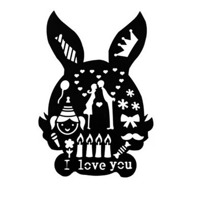 Theme Lace Ruler Diy Handmade Drawing Template Openwork Student Stationery Tool Material Board Plastic 3 Years Old