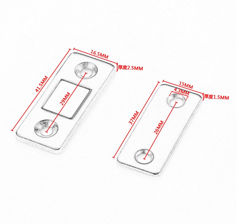 Sterke Magnetische Deurdranger Kabinet Deur Vangsten Klink Meubels Deuren Magneet Stop Kast Ultra Dunne Magnetische Schroef Sticker