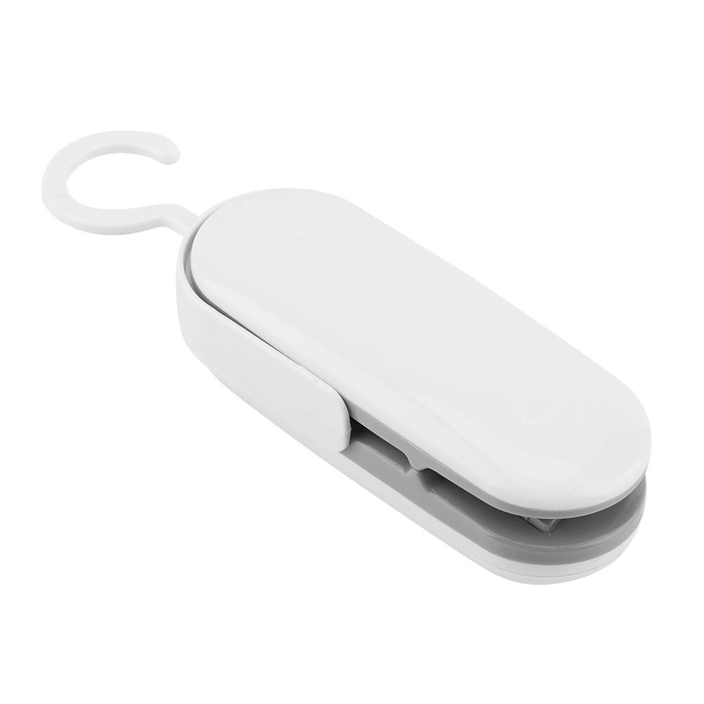 Käsin paineen sulkemiskoneen klipsi kätevä mini välipala muovipussi kuumasaumauskone tyhjiö elintarvikkeiden sulkemista pakkauskone: Harmaa