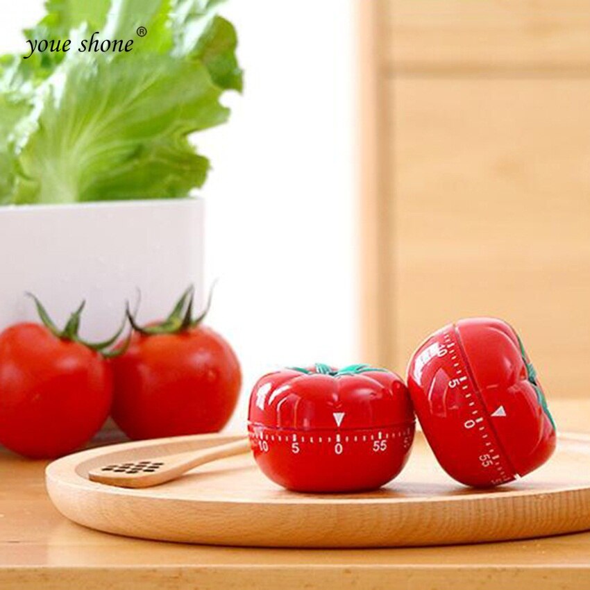 1 Hour Kitchen Timer Tomato Mechanical Timer Reminder Timer Stopwatch Countdown Kitchen Cooking Tools For Home