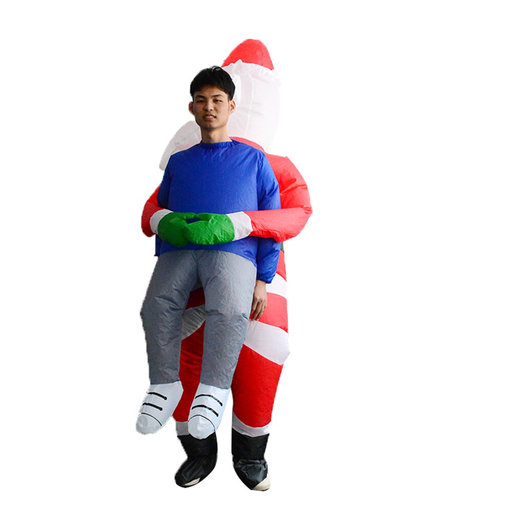 Waterdichte Dinosaurus Opblaasbare Kerstman Kangoeroe Handstand Clown Kostuums Party Pak Volwassenen Cosplay Jurk Rekwisieten Decor: Santa Claus B