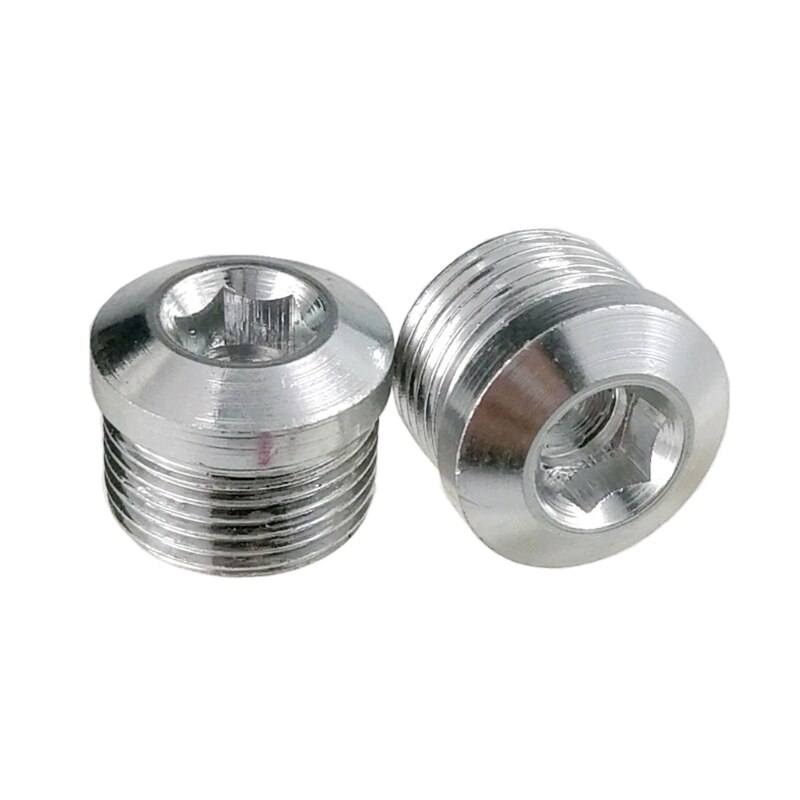 Fiets pedaal hoes fiets pedaal reparatie onderdelen roestbestendig fiets lager pedaal hoes  h58d: Zilver